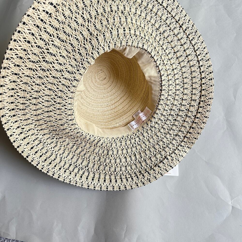 👉 Four Buttons San Diego Hat Co Women’s Aduit One Size Natural Black for Summer - Picture 2 of 5